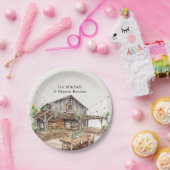 Rustikales Chic Wedding Brautparty Pappteller (Party)