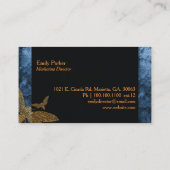 Rustikales Cicada Beruflich Visitenkarte (Rückseite)