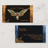 Rustikales Cicada Beruflich Visitenkarte (Vorne/Hinten)