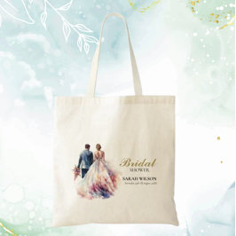 Rustikales Classic Boho Floral Brautparty Tragetasche