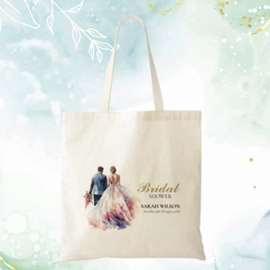 Rustikales Classic Boho Floral Brautparty Tragetasche