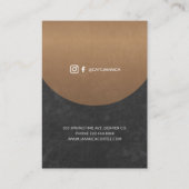 Rustikales Coffee Shop Logo-Chalkboard Loyalität P Visitenkarte (Rückseite)