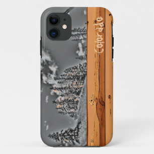 Rustikales Colorado Baum Schwarz-weißes iPhone 5 F 11 Hülle