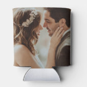 Rustikales Conifer Pine Cone Save the Date Foto Dosenkühler (Rückseite)