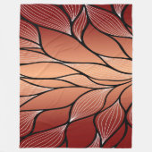 Rustikales Coppery Bronze-Verlass-Muster Fleecedecke (Vorderseite)