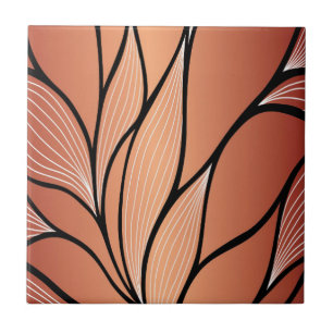 Rustikales Coppery Bronze-Verlass-Muster Fliese