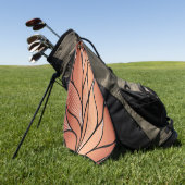 Rustikales Coppery Bronze-Verlass-Muster Golfhandtuch (Gras)
