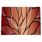 Rustikales Coppery Bronze-Verlass-Muster Große Geschenktüte (Vorderseite)