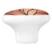 Rustikales Coppery Bronze-Verlass-Muster Keramikknauf (Seitenansicht)