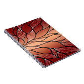 Rustikales Coppery Bronze-Verlass-Muster Notizblock (Rechte Seite)