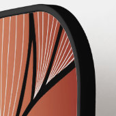 Rustikales Coppery Bronze-Verlass-Muster Pickleball Schläger (Linke Seite)