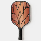 Rustikales Coppery Bronze-Verlass-Muster Pickleball Schläger (Rückseite)