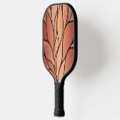 Rustikales Coppery Bronze-Verlass-Muster Pickleball Schläger (Links)