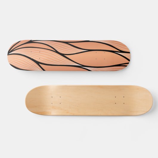 Rustikales Coppery Bronze-Verlass-Muster Skateboard (Horizontal)