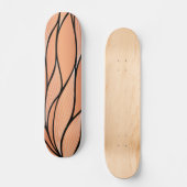Rustikales Coppery Bronze-Verlass-Muster Skateboard (Vorderseite)