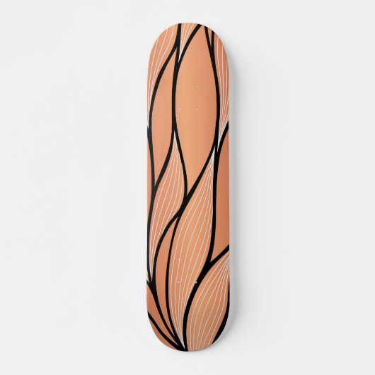 Rustikales Coppery Bronze-Verlass-Muster Skateboard (Vorne)