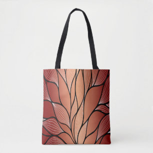 Rustikales Coppery Bronze-Verlass-Muster Tasche
