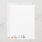 Rustikales Coquette Red Green Weihnachtsgebäck Par Einladung (Rückseite)