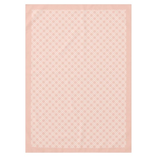 Rustikales Coral Gray Kariertes Tablett für Verans Tischdecke (Vorderseite)