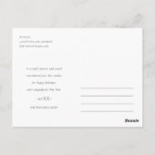 Rustikales Cotton Pine Cone Weihnachtskranz Foto Postkarte (Rückseite)