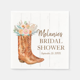 Rustikales Country Boots Bridal Couples Dusche Par Serviette