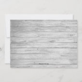 Rustikales Country Bridal Western Boho Brautparty Einladung (Rückseite)