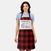 Rustikales Country Buffalo Kariert Küche Kochen Schürze (Getragen)