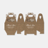 Rustikales Country Burlap Lace String Lights Hochz Geschenkschachtel (Ungefaltet)