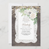 Rustikales Country Chic Brautparty Einladung (Vorderseite)