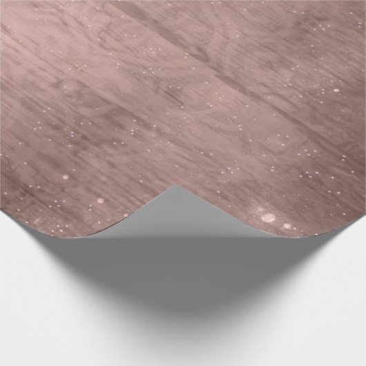 Rustikales Country Chic Brown Geschenkpapier (Ecke)