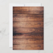 Rustikales Country Deer Antlers Brautparty Einladung (Rückseite)