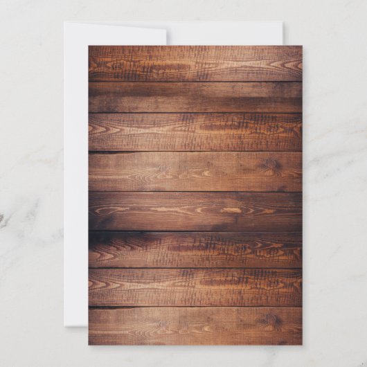 Rustikales Country Deer Antlers Brautparty Einladung (Rückseite)