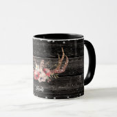 Rustikales Country Glam Blume & Antlers Chic Boho Tasse (VorderseiteRechts)