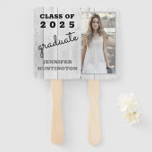 Rustikales Country Gray Barnwood 2025 Abschluss Fächer (Vorne und Hinten)