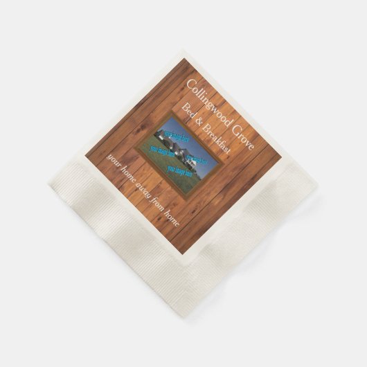 Rustikales Country Inn 🤎 gemütliches Bed and Brea Serviette (Ecke)