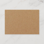 Rustikales Country Kraft Geburtstagsparty Ticket (Rückseite)