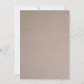 Rustikales Country Kraft Hochzeitessen Probe Einladung (Rückseite)