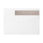 Rustikales Country Kraft Wedding (Rückseite)