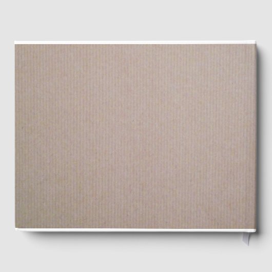 Rustikales Country Kraft Wedding Gästebuch (Rückseite)