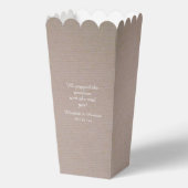 Rustikales Country Kraft Wedding Geschenkschachtel (Vorderseite)