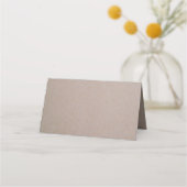 Rustikales Country Kraft Wedding Platzkarte (Rückseite)