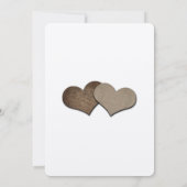 Rustikales Country Mason Jar Kraft Papier Hochzeit Einladung (Rückseite)