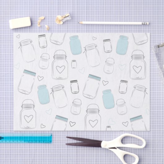 Rustikales Country Mason Jars Party Seidenpapier (Handwerk)