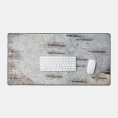 Rustikales Country Nature Classic Birch Bark Foto Schreibtischunterlage (Tastatur & Maus)