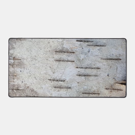 Rustikales Country Nature Classic Birch Bark Foto Schreibtischunterlage (Vorderseite)