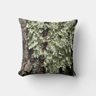 Rustikales Country Nature Moss Tree Bark Foto Kissen