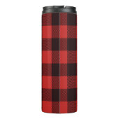 Rustikales Country Red & Black Flannel Papa Bear Thermosbecher (Rückseite)