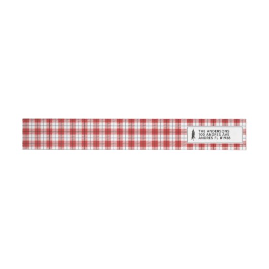 Rustikales Country Red White & Black Flannel Muste (Person)