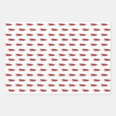 Rustikales Country Red & White Christmas Tree Must Geschenkpapier Set (Vorderseite 2)