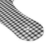 Rustikales Country Rooster Chicken BW Gingham Karo Schneidebrett (Ecke)